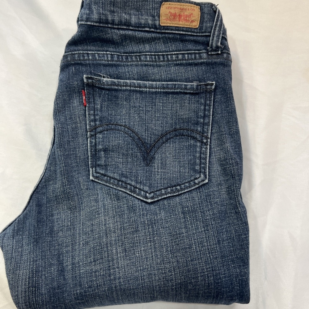 Levi's 524 Too Superlow Denim Jeans Women's Large 13 M  Sexy Jeans 505‎